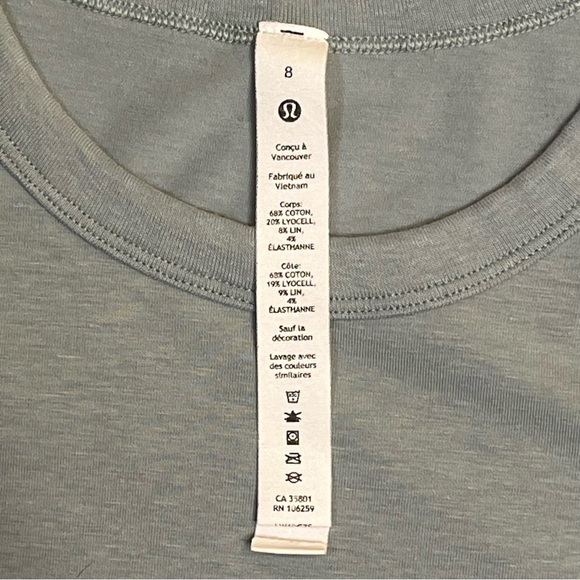 Lululemon Classic Fit Cotton Linen Blend Tank Top - Picture 8 of 8